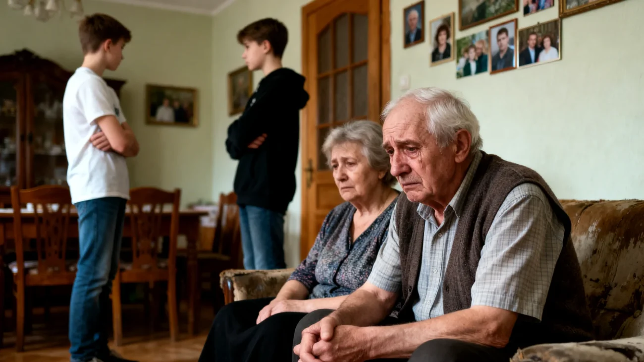 Dziadkowie czują się bezradni wobec braku porozumienia z nastoletnimi wnukami - rozmowy są powierzchowne, pełne napięcia lub kończą się kłótnią, a wnuki zamykają się w sobie i unikają kontaktu"